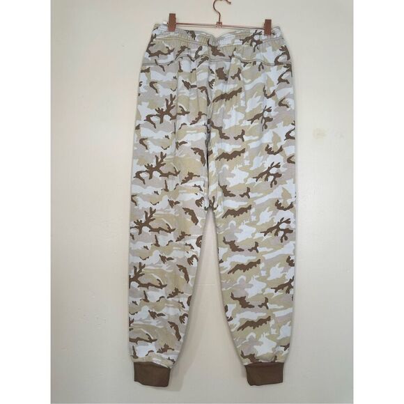 Adidas Kids Beige Camo Jogger Sweatpants Size Large - Picture 4 of 5